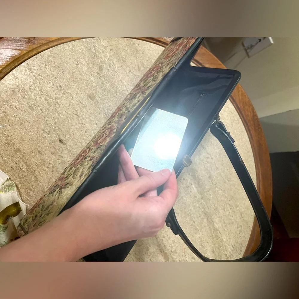 Antique tapestry purse. Perfect condition - Picture 7 of 9